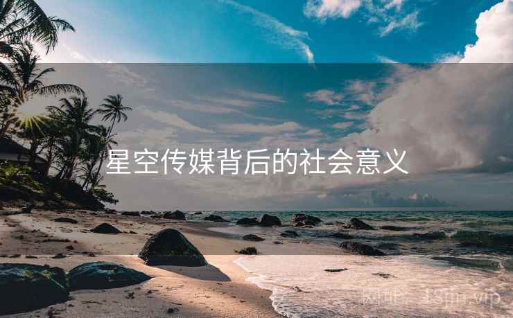 星空传媒背后的社会意义