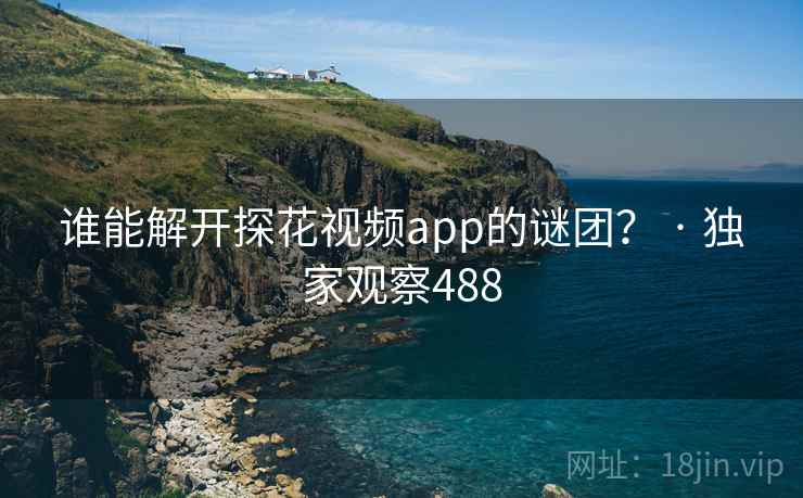 谁能解开探花视频app的谜团？ · 独家观察488