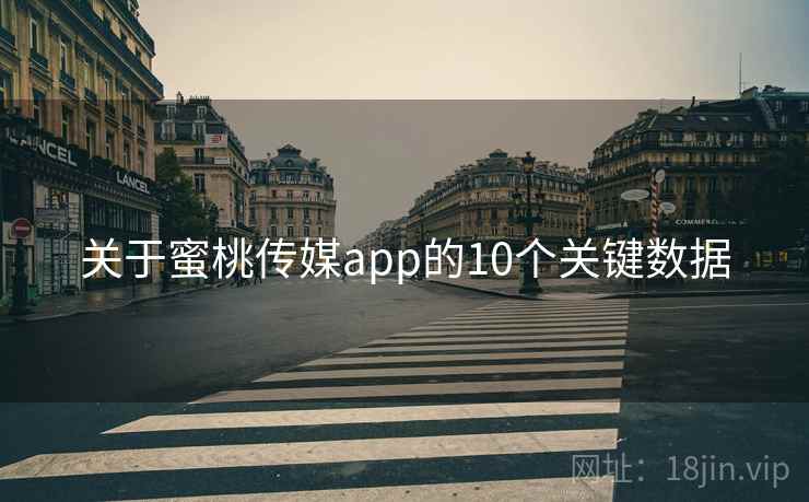 关于蜜桃传媒app的10个关键数据